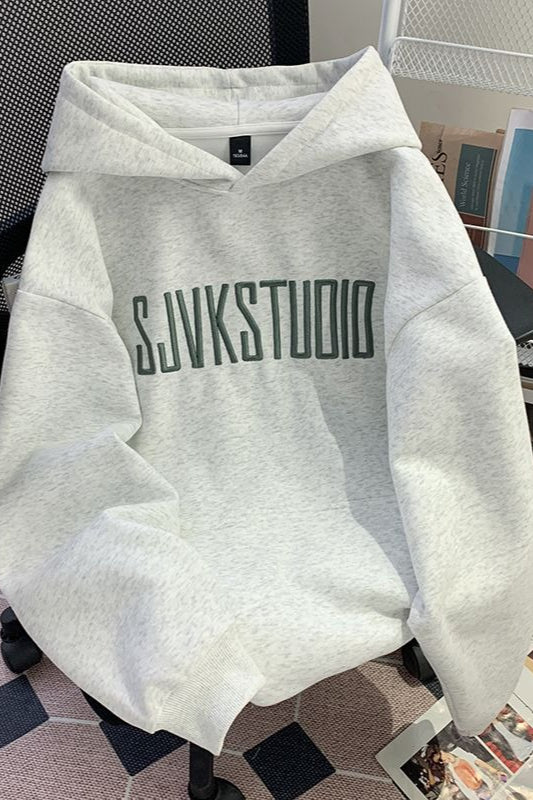 Oversized Print Hoodie