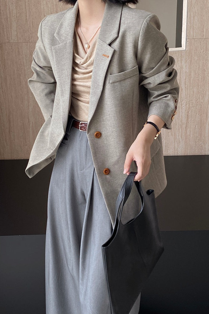 Elevated Peak Lapel Blazer