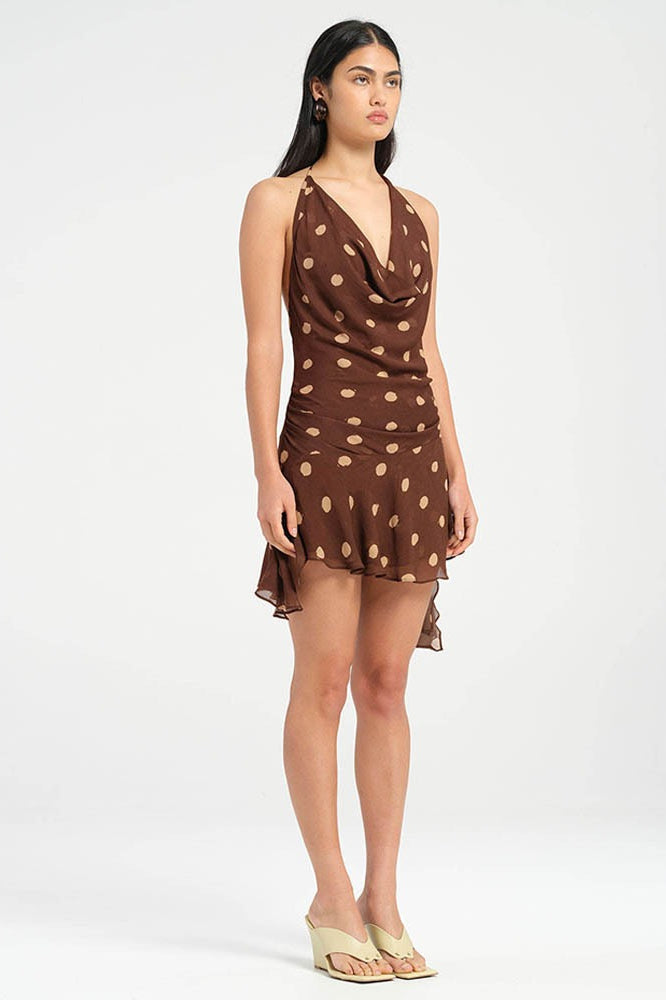 Chiffon V-Neck Sleeveless Bodycon Mini Summer Dress - View 4