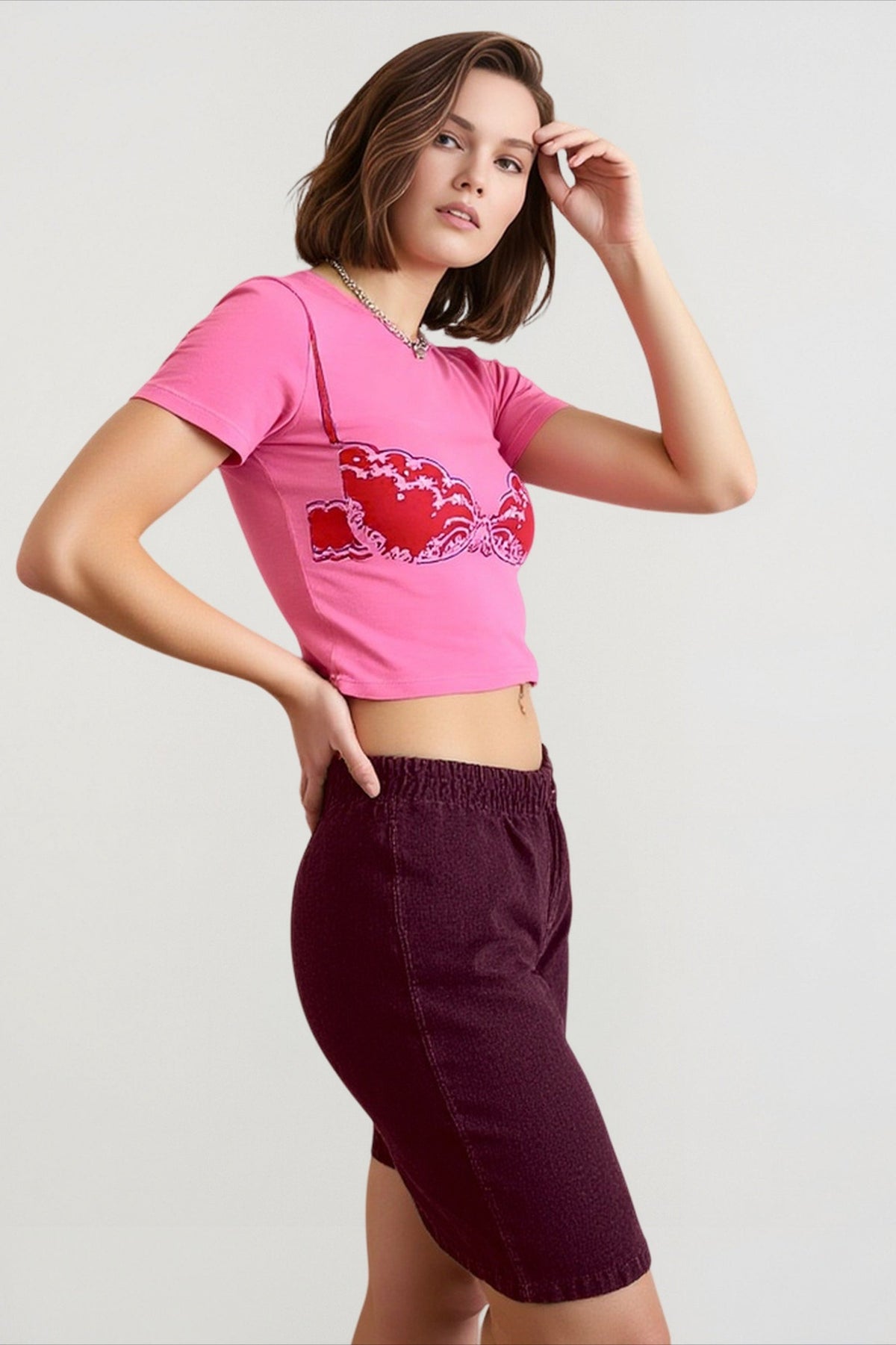 Lingerie Graphic Slim Top