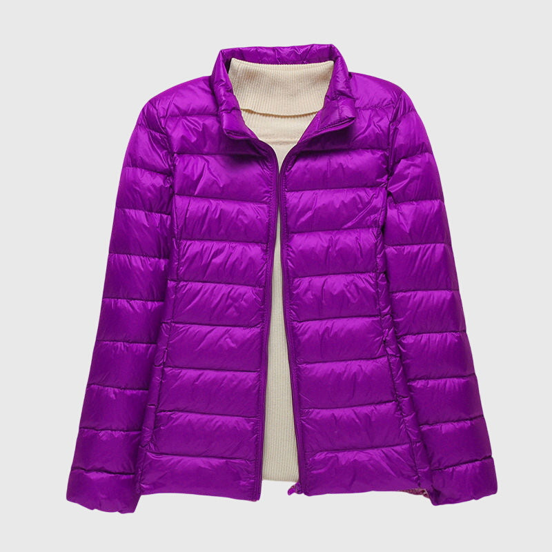 Hooded Zip Front Lightweight Quilted Puffer Jacket 7