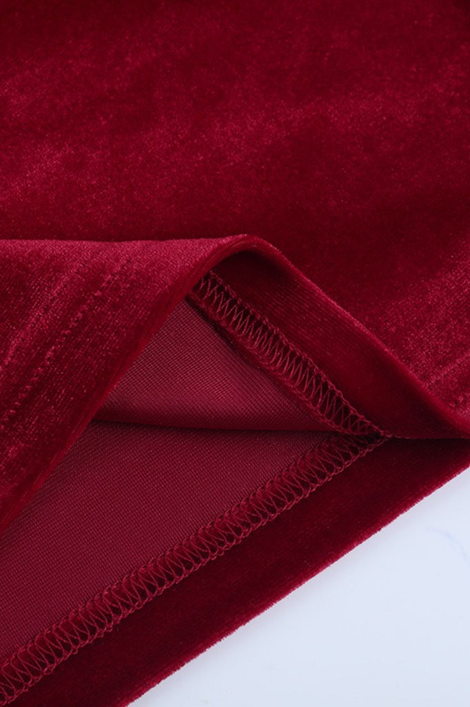 Velvet Strapless Bodycon Mini Dress - View 6