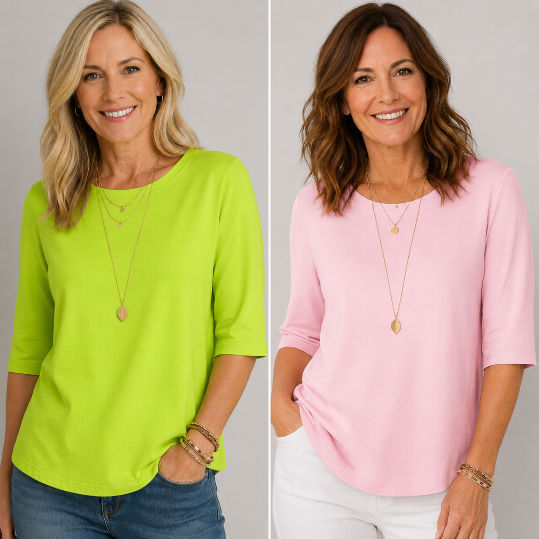 Round Neck Half Sleeve Drop Shoulder Tee 9