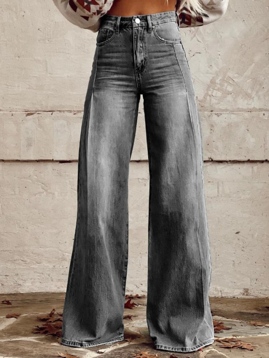 High Waist Wide Leg Jeans 4