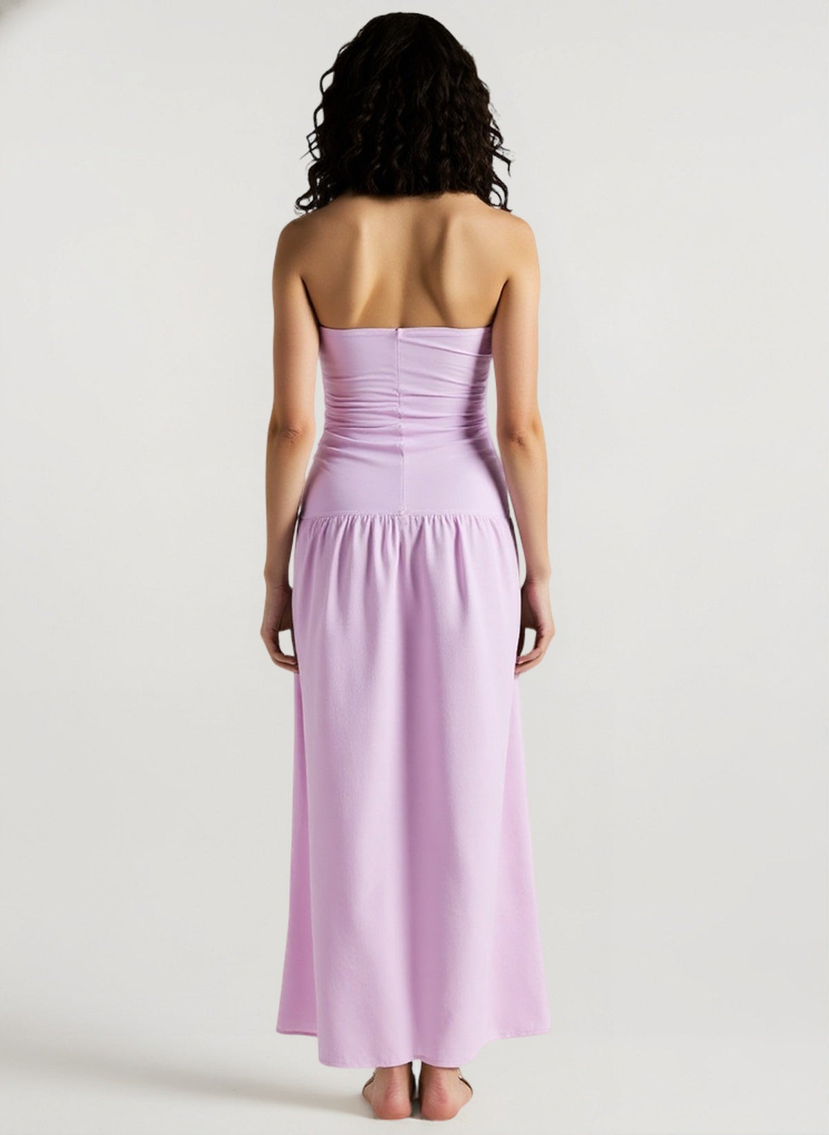 Solid Tube Cutout Vacation Dress