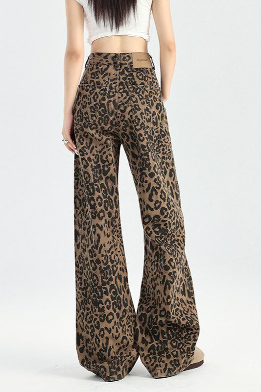 High-Waist Wide-Leg Denim Jeans