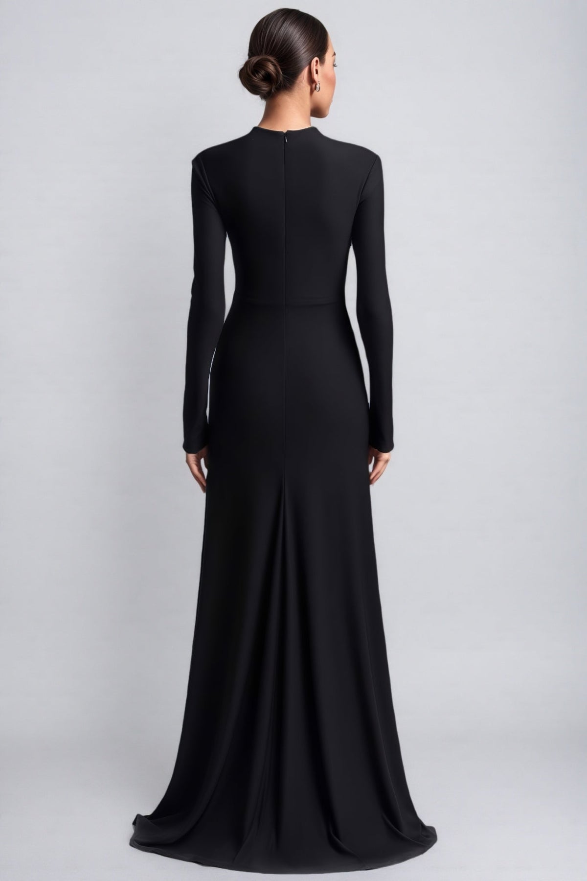Dulio Black Rhinestone Floral Maxi Dress - View 7