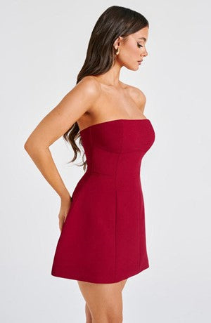 Strapless Corset Fit and Flare Mini Dress - View 19