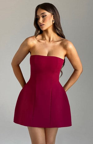 Strapless Corset Fit and Flare Mini Dress - View 22