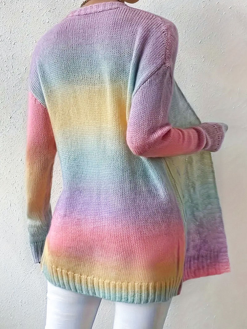 Cable Knit Open Front Long Sleeve Duster Cardigan 3