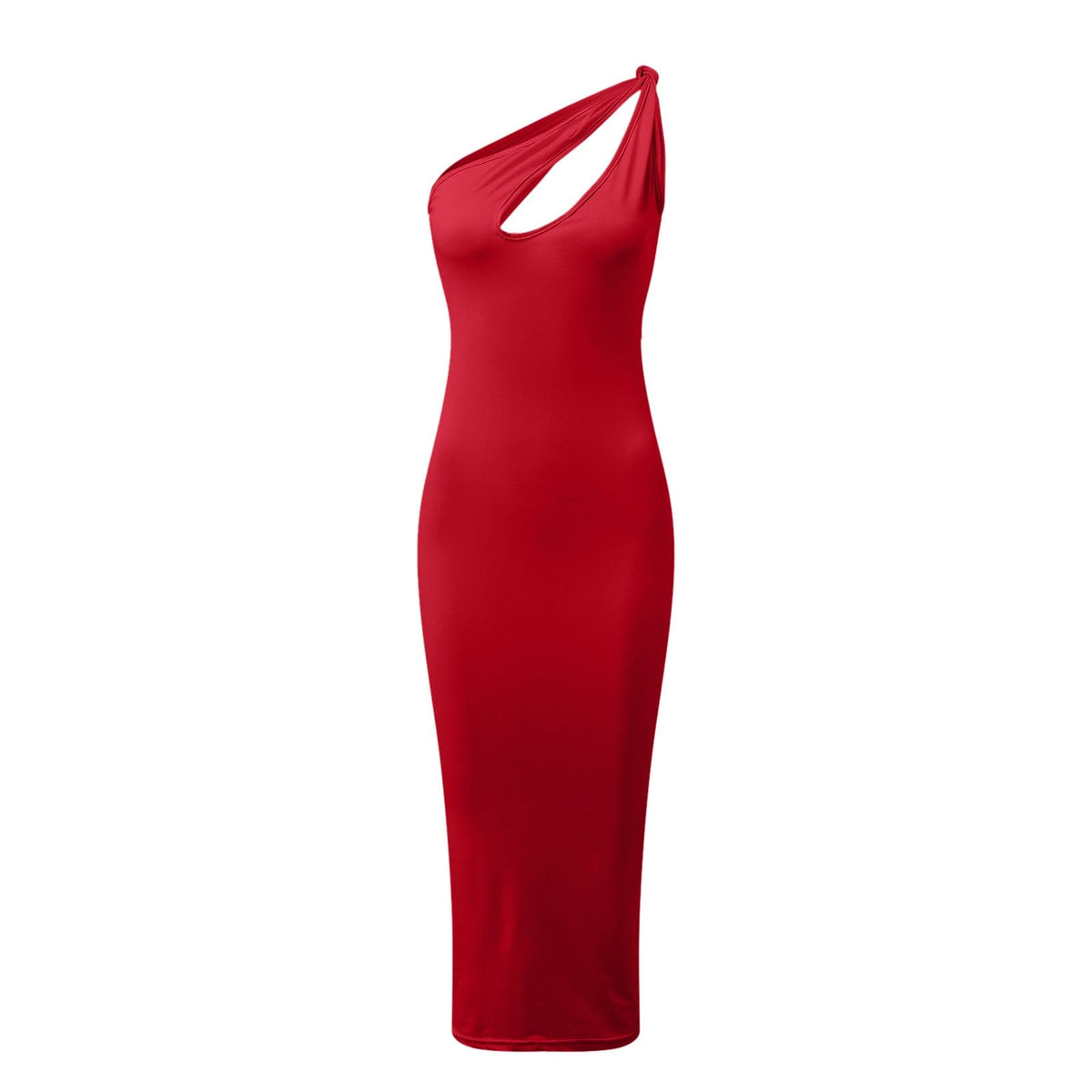 One Shoulder Cut Out Bodycon Maxi Dress - View 5