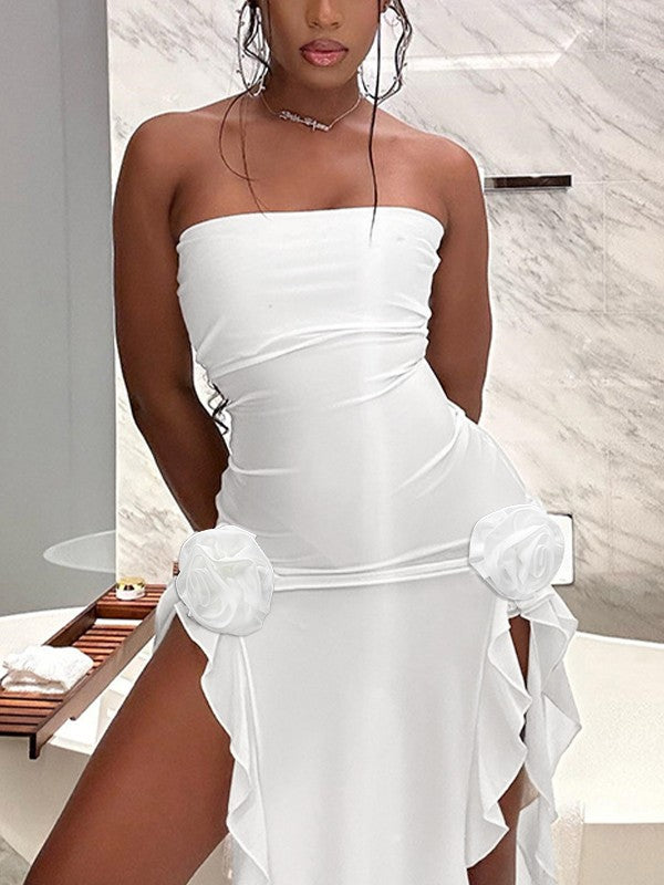 Sheer Mesh Maxi Dress
