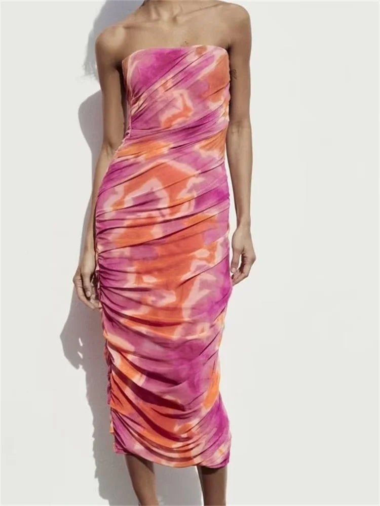 Off-the-Shoulder Ruched Dress