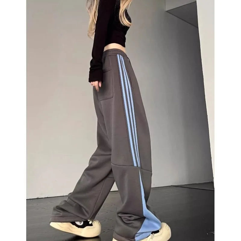 Striped Cargo Sweatpants