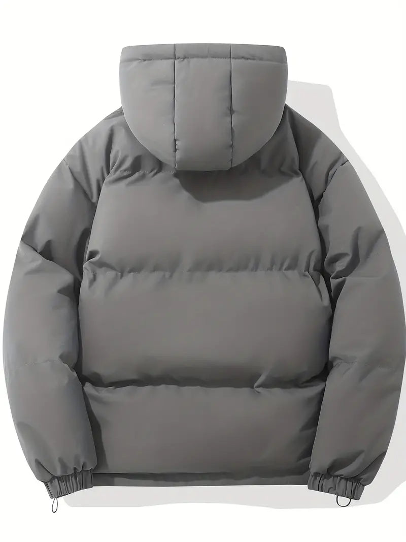 Hooded Zip Front Puffer Jacket 21