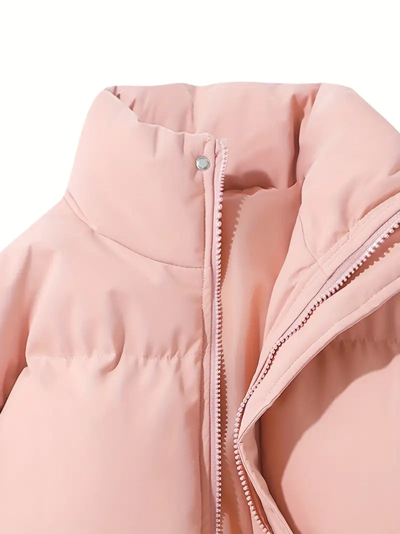 Hooded Zip Front Puffer Jacket 3