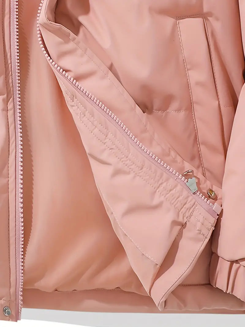 Hooded Zip Front Puffer Jacket 5