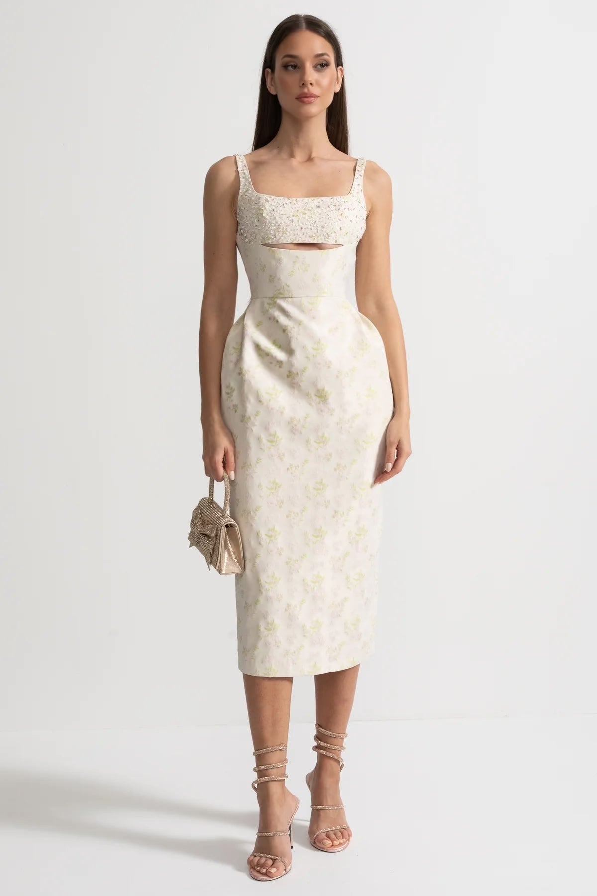 Sleeveless Midi Dress - Ivoire