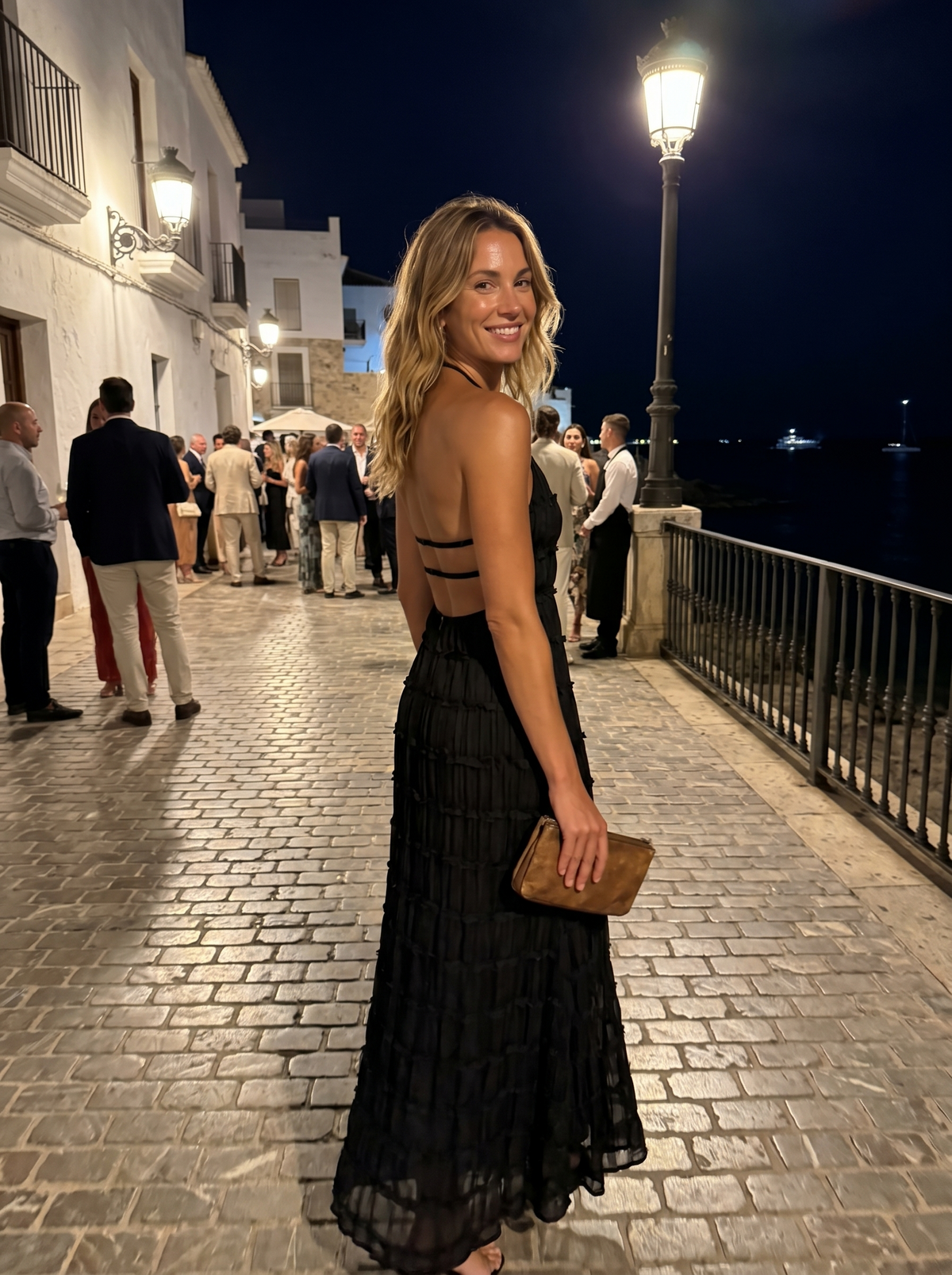 Textured Halter Neck Sleeveless Column Maxi Dress 21