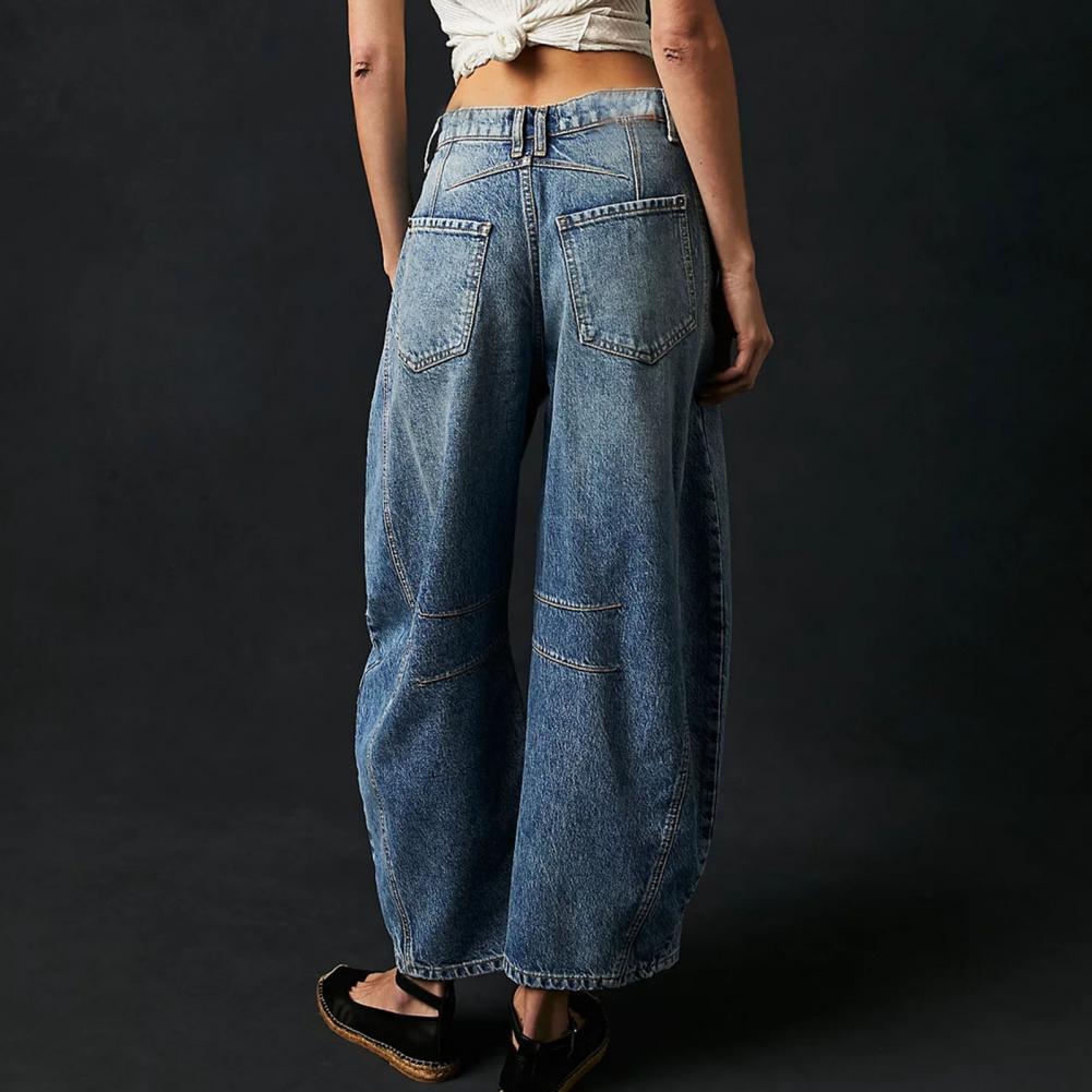 High Waist Barrel Leg Jeans 12