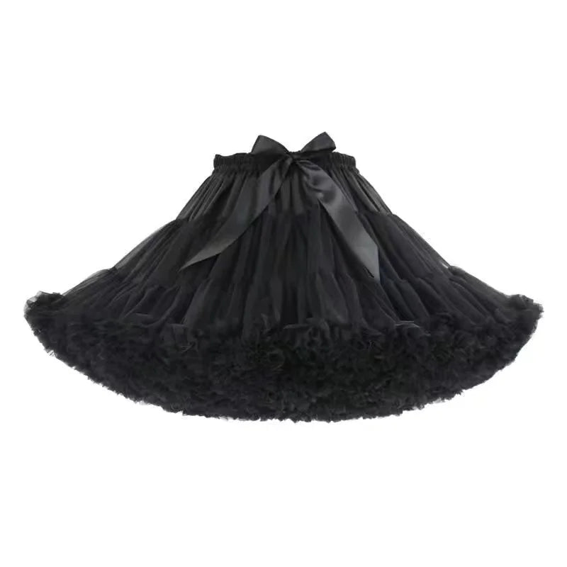 Long Sleeve Lolita Black Puff Sleeve High Waist Party Dress - View 7