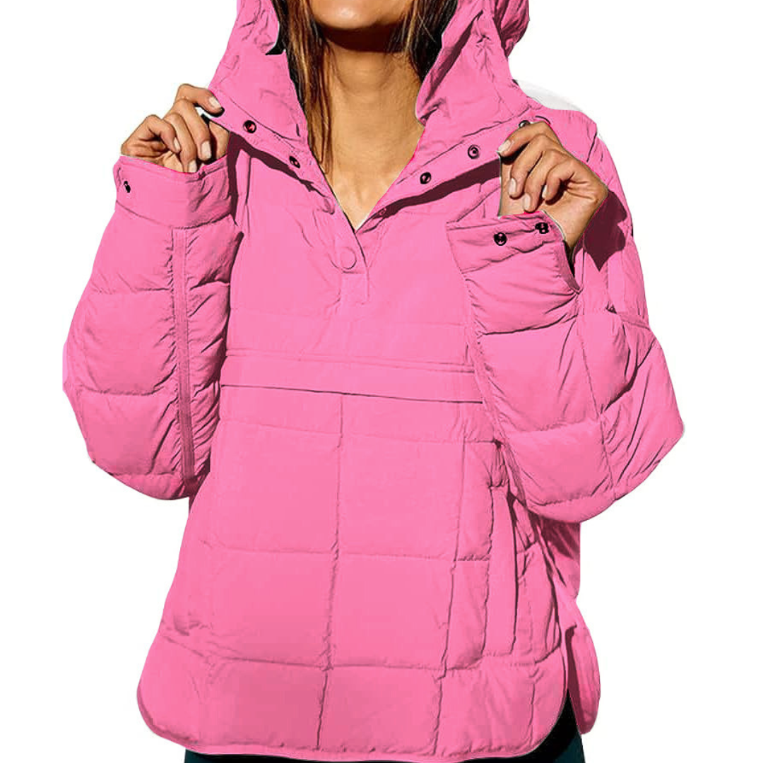 Hooded Quilted Pullover Puffer Jacket 6