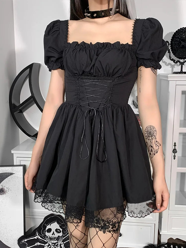 Faux Leather Halter Bustier Mini Dress - View 10