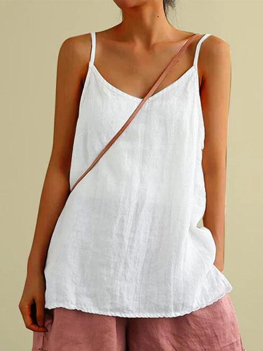 Pintuck Scoop Neck Spaghetti Strap Cami Top 4