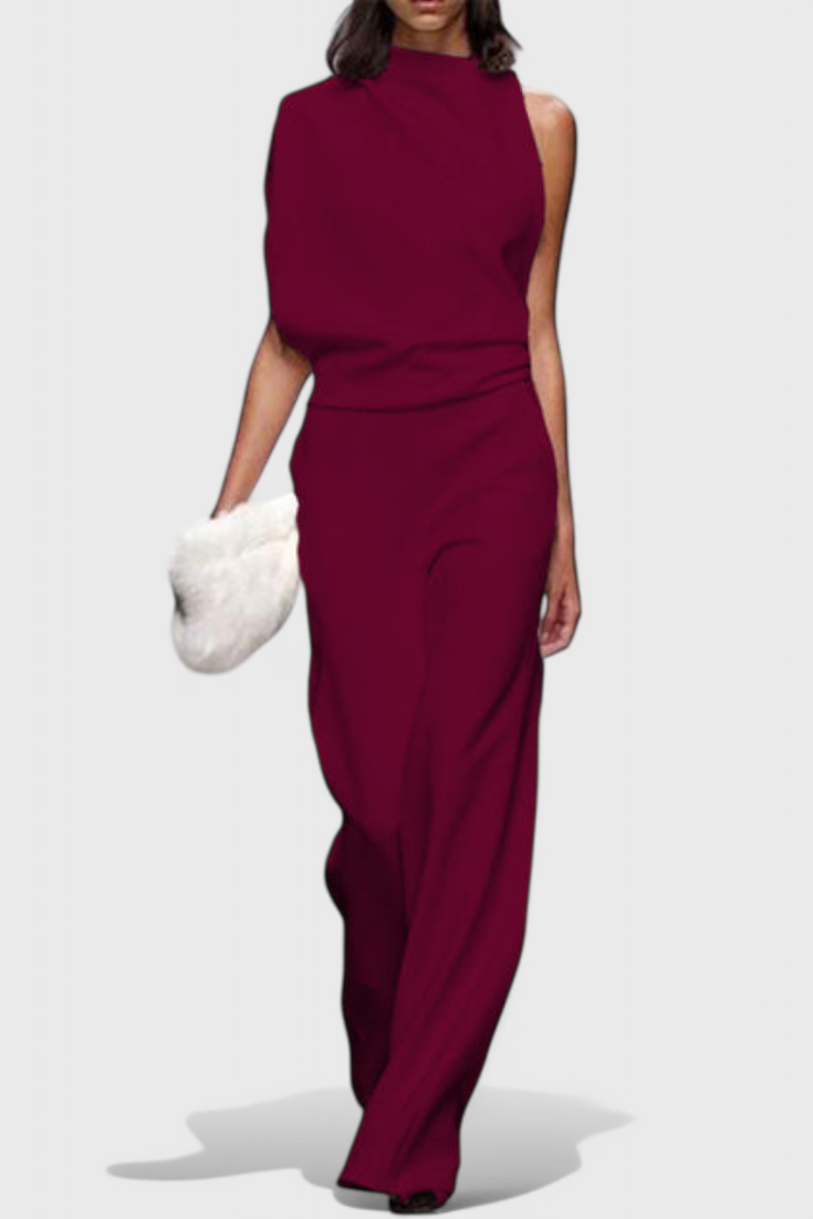 One Shoulder Wide Leg Jumpsuit 13
