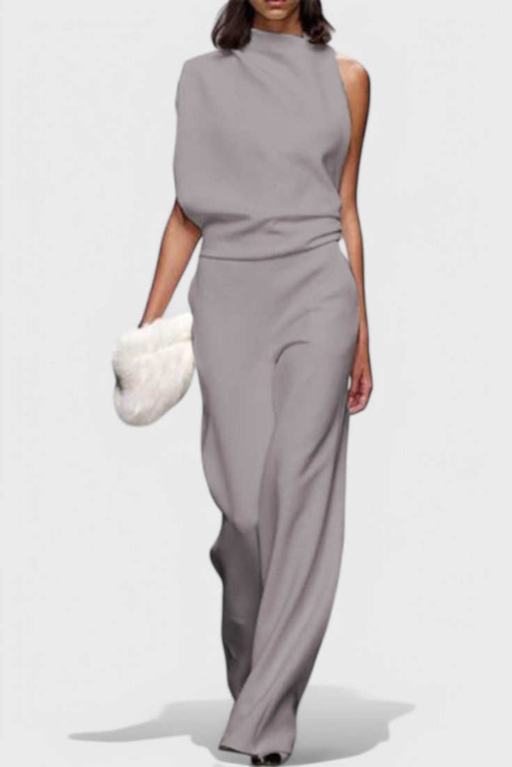 One Shoulder Wide Leg Jumpsuit 3
