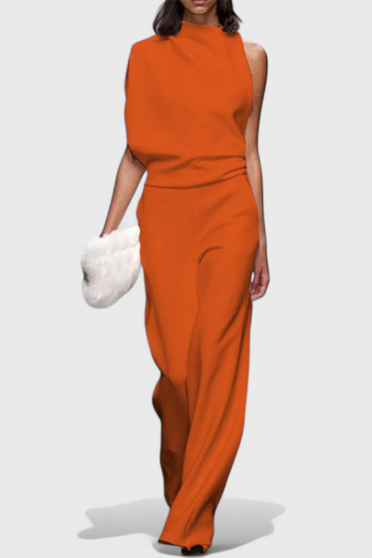 One Shoulder Wide Leg Jumpsuit 7