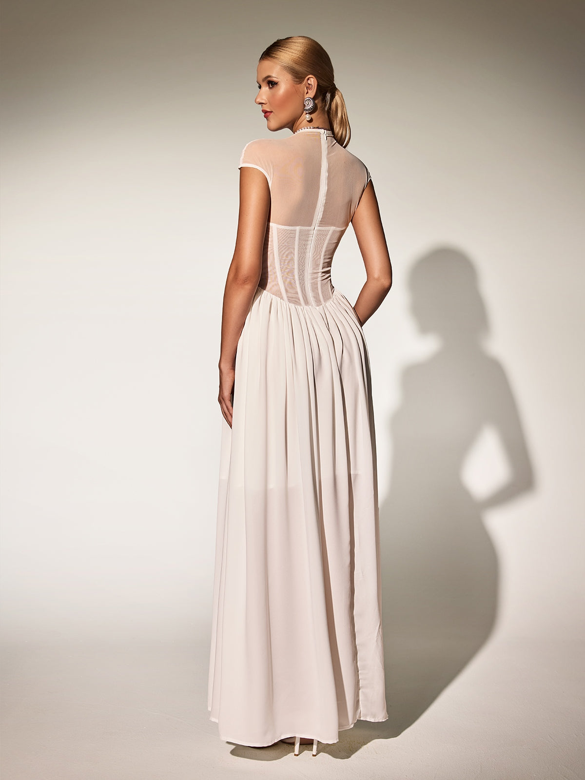 Sleeveless Corset Maxi Dress - View 6
