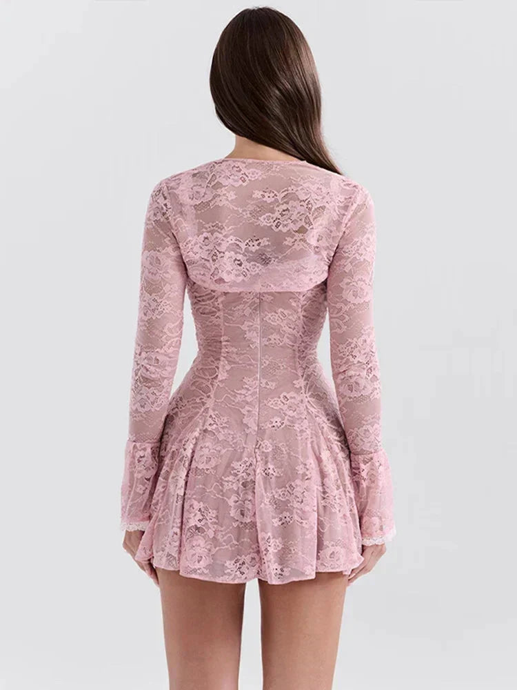 Lace Bolero Mini Dress - View 5