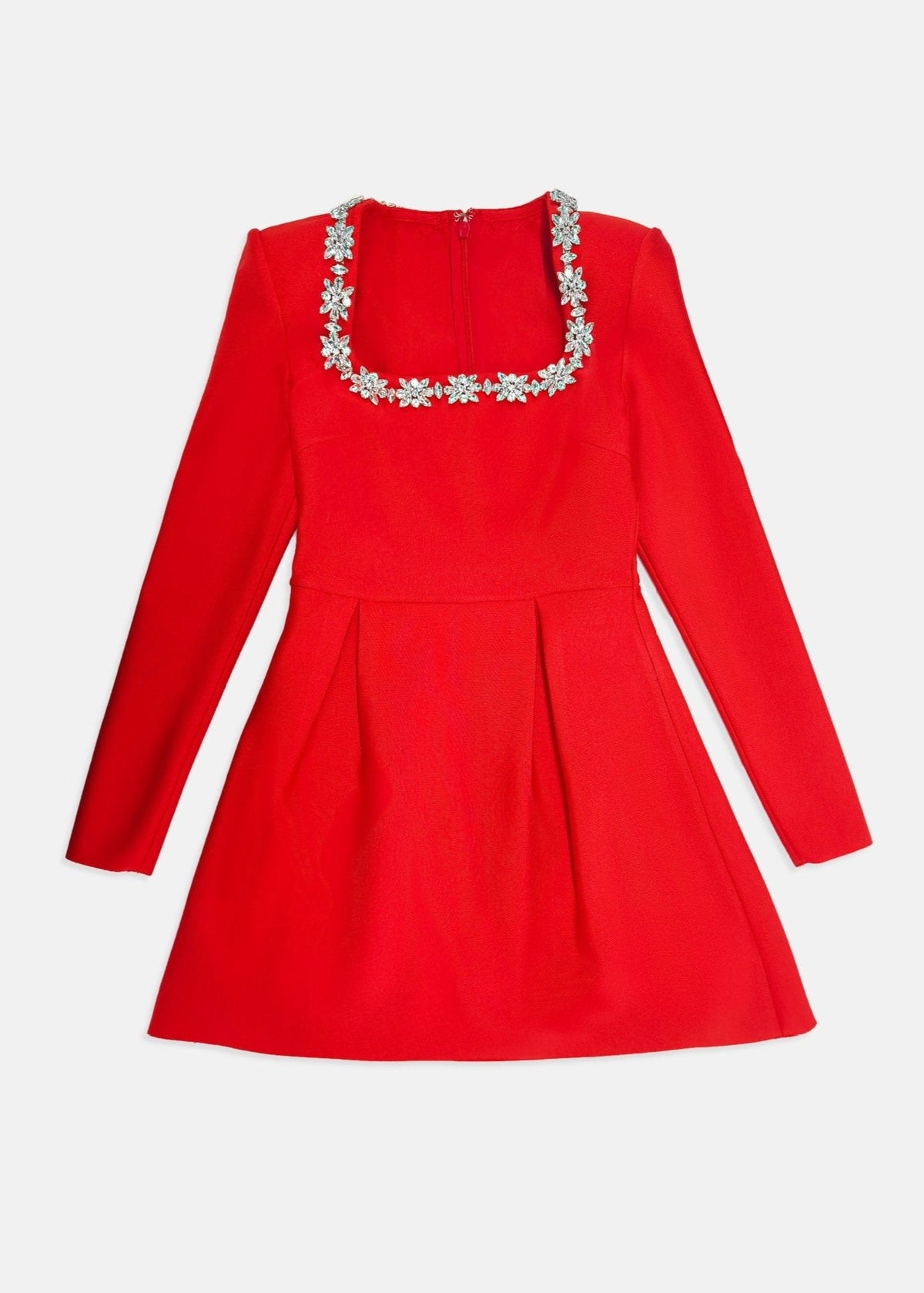 Floral Embellished Sleeveless Mini Dress - View 3