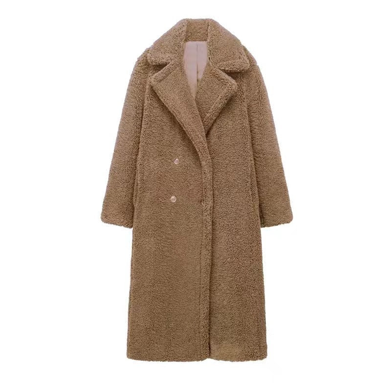 Faux Shearling Longline Teddy Coat 6