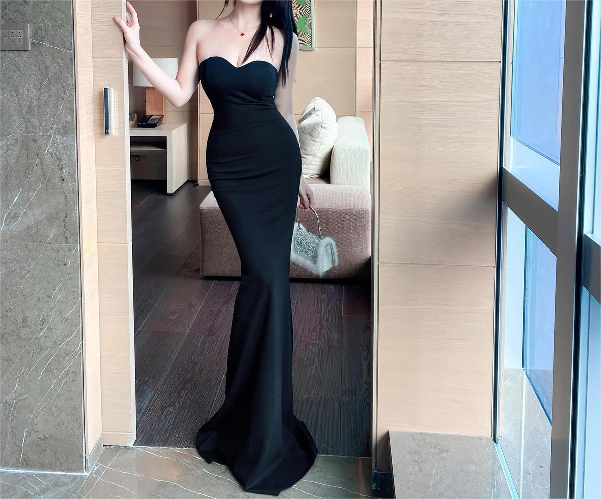Strapless Sweetheart Mermaid Maxi Prom Gown - View 2