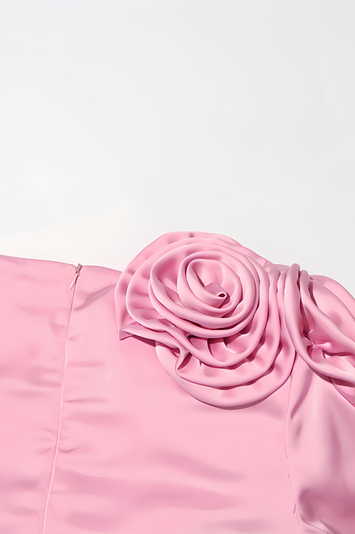 3D Floral Satin Cami Maxi Dress - View 11