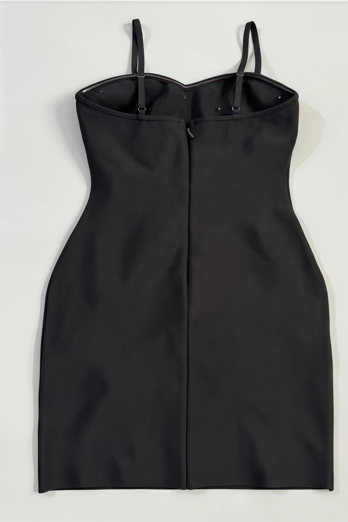Sweetheart Spaghetti Strap 3D Rosebud Rhinestone Bandage Mini Dress - View 6