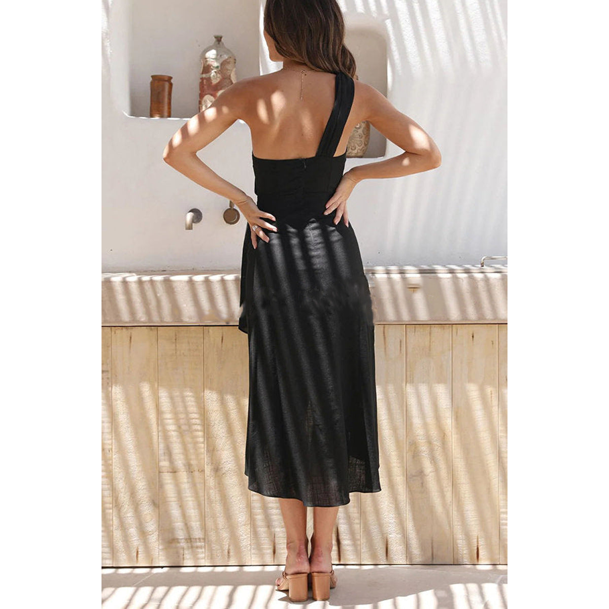 Yamila Asymmetric Maxi Dress - View 5