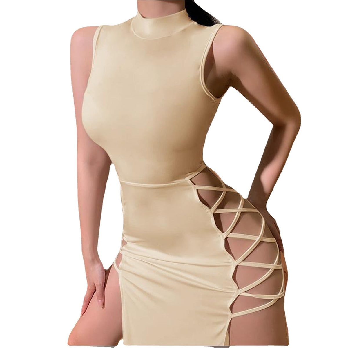 Romina Sleeveless Cut Out Maxi Dress - View 5