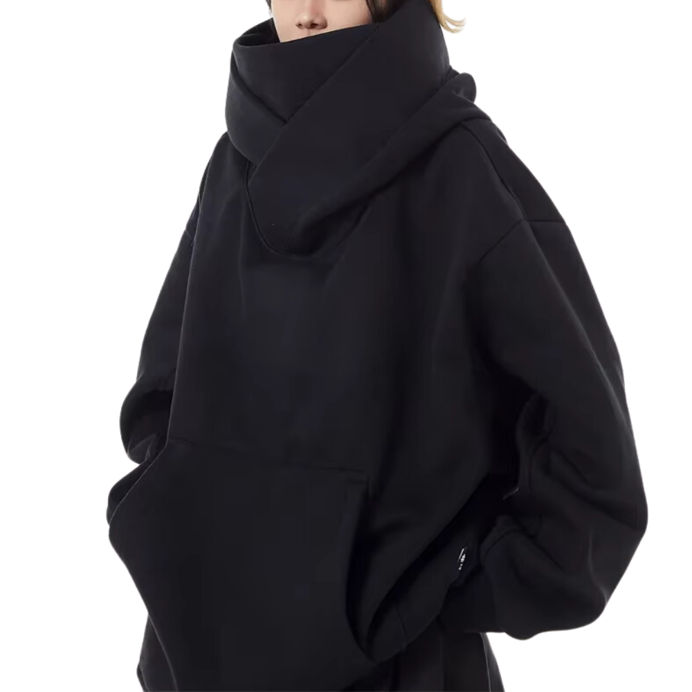 Oversized Drop Shoulder Kangaroo Pocket Hoodie 5