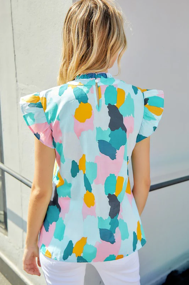 Abstract Print Top