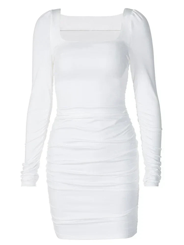 Party Club White Mini Dress