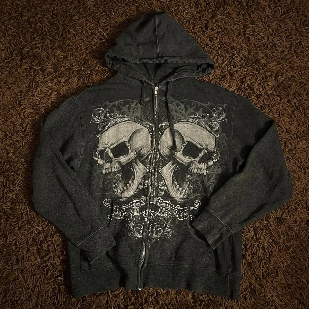 Joker Print Fleece Hoodie