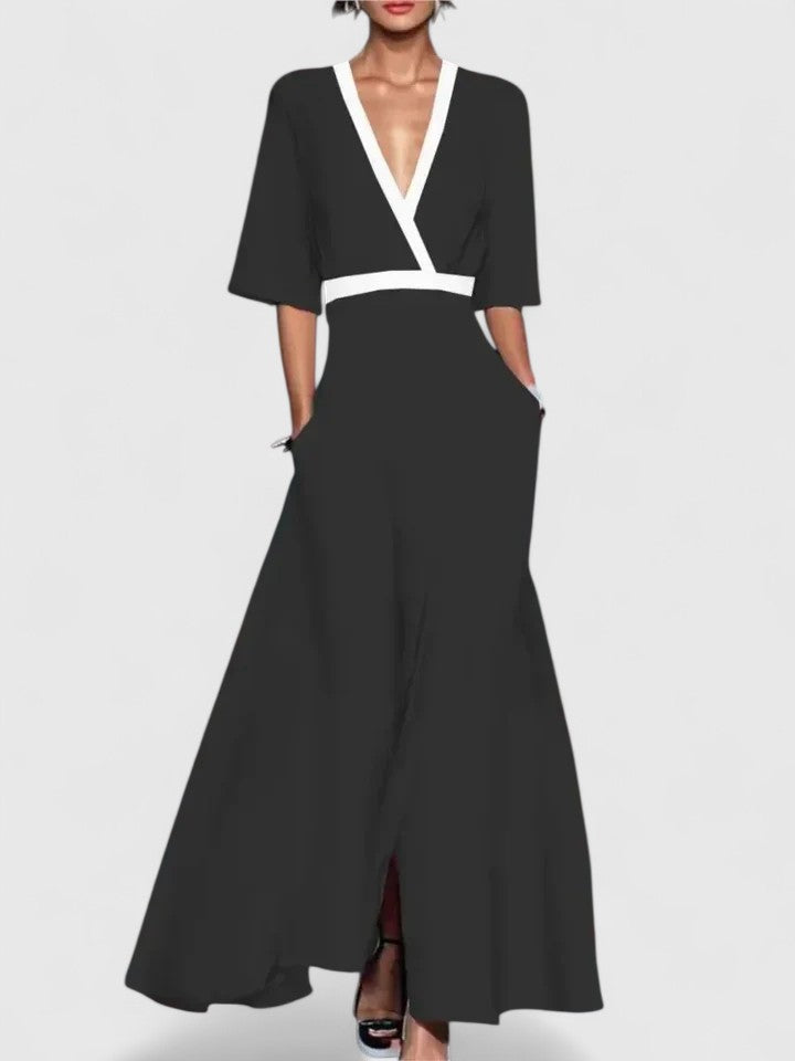 Floral Flutter Sleeve Wrap Top and Maxi Skirt Two Piece Set 6
