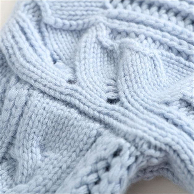Turtleneck Cable Knit Pointelle Oversized Sweater 8