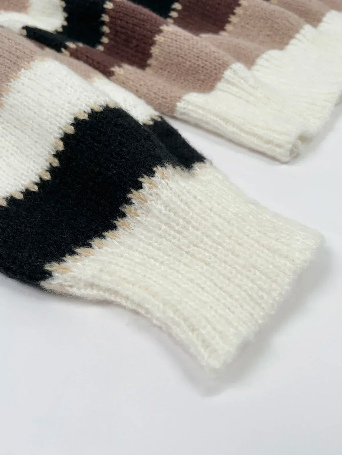 Crew Neck Striped Drop Shoulder Sweater 6