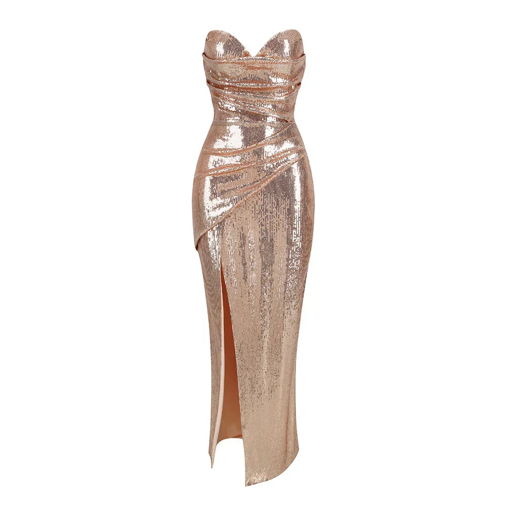 Tulle Halter Neck Tiered A-Line Maxi Dress - View 10