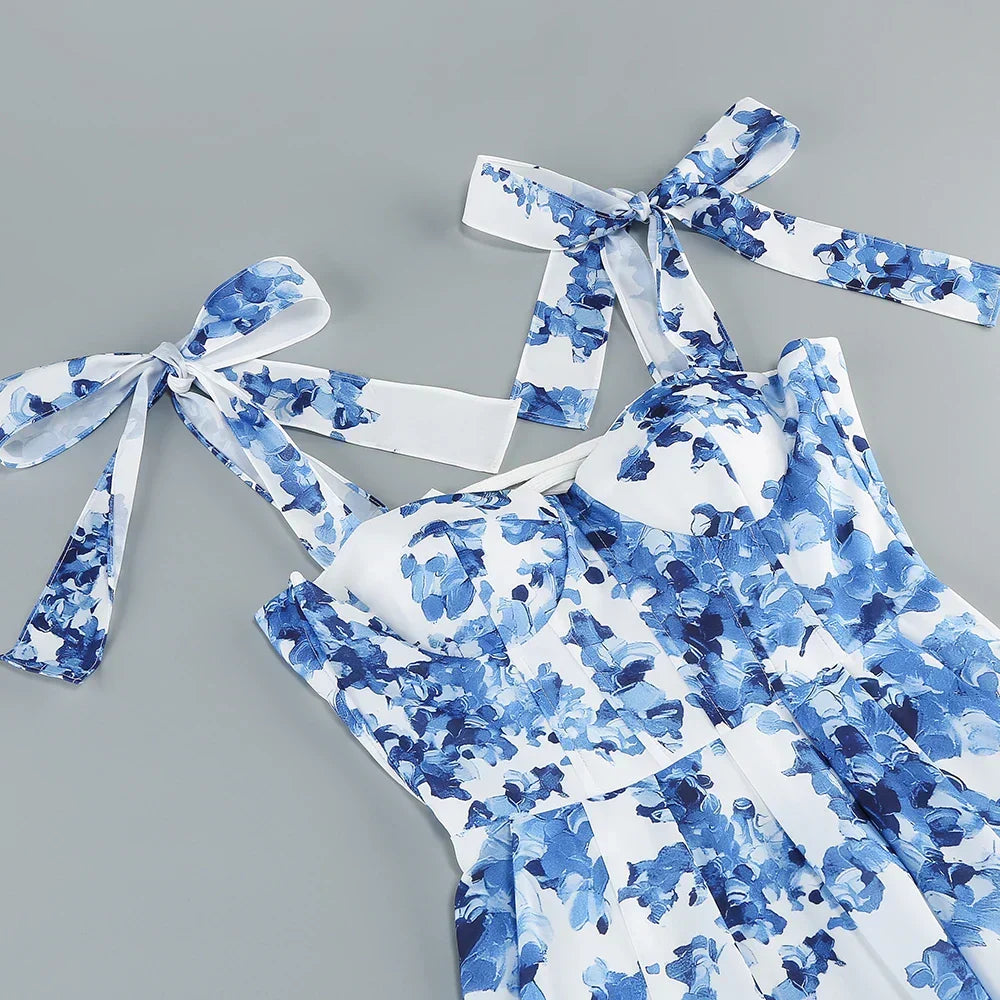 Chiffon Off Shoulder Tiered Ruffle Maxi Dress - View 3