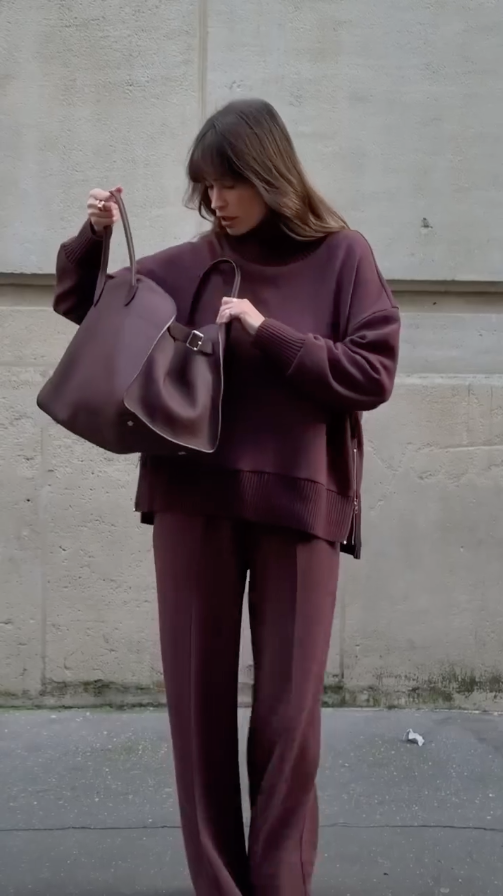 Satin Long Sleeve Top and Wide Leg Pants Two Piece Set 4